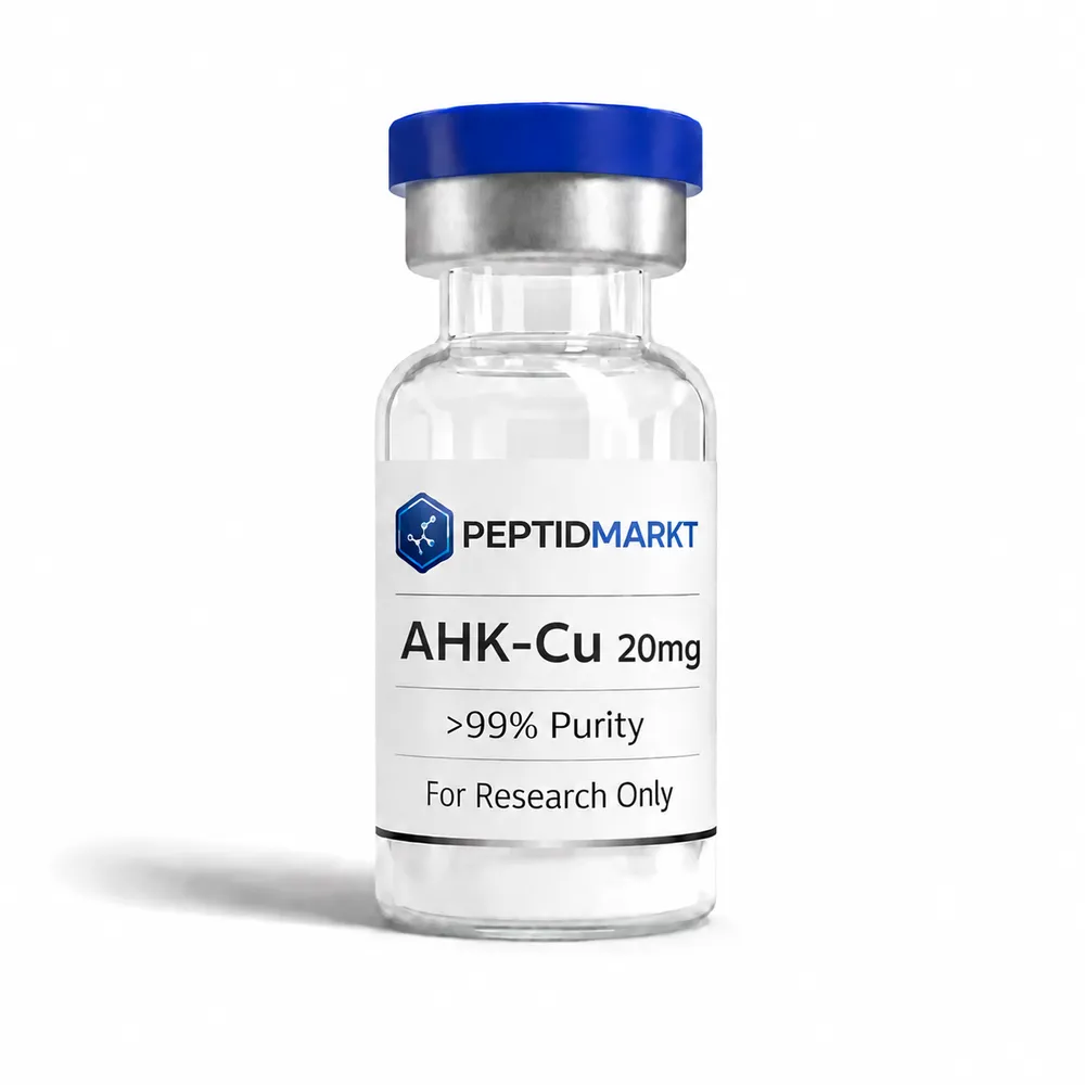 AHK-Cu 20 mg Vial — Kupferpeptid (Ala-His-Lys-Kupfer) · 20 mg / 50 mg