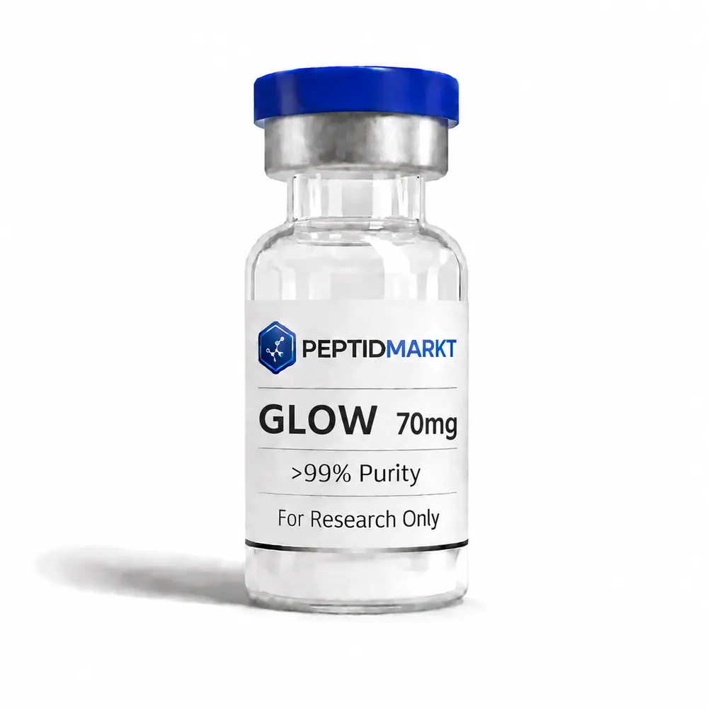 GLOW 70 mg Vial — Peptid-Blend: GHK-Cu, BPC-157, TB-500 · 70 mg